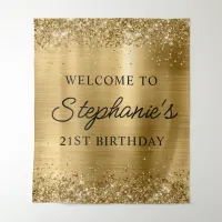 Glittery Gold Foil 21st Birthday