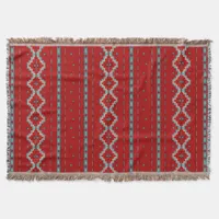 Southwest Mesas Red & Turquoise Throw Blanket