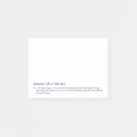 Classical Education Trivium Dialectic Stage | Blue Post-it Notes