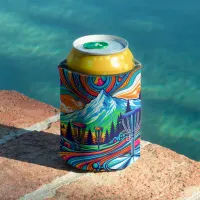Psychedelic Disc Golf Course  Can Cooler