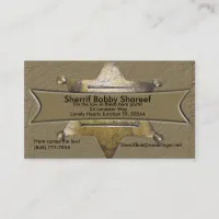 Sherrif Style Business card