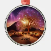 First Christmas 2024 Metal Ornament