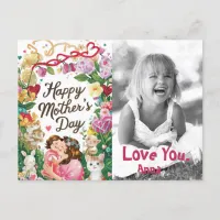 *~* AP72 . Whimsical Sweet Love Mother's Day Photo Holiday Postcard