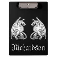 Personalized Winged Dragons  Clipboard