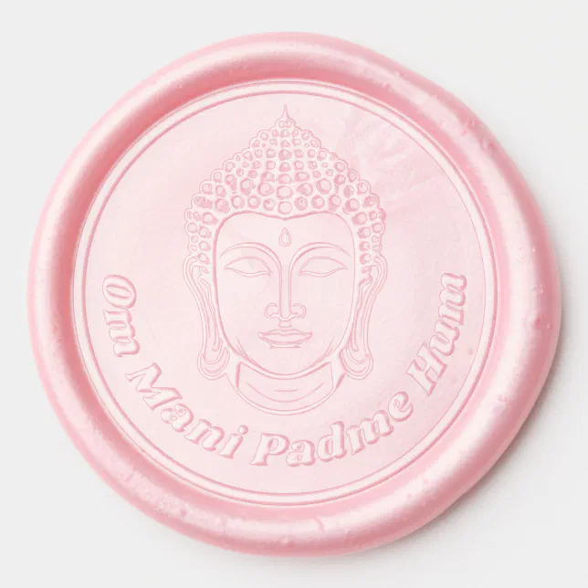 Buddha Face & Personalized Chant | Buddhism | Wax Seal Sticker
