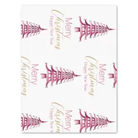 Red Pagoda Christmas Tree Tissue Paper