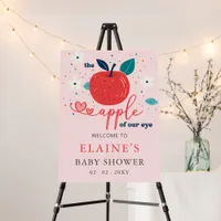 Apple of Our Eye Baby Shower Welcome Sign