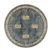 Coffee Time Gold on Slate Cutting Board