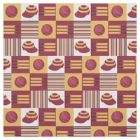 Cricket Player Cricketer Bats and Balls Patterned Fabric