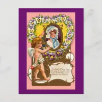 Cupid Vintage Valentine's Postcard