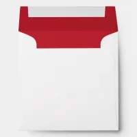 CUSTOMIZABLE Romantic Red Greeting Card Envelope