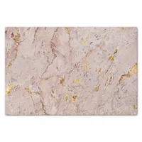 Pink and Gold Marble Tissue Paper