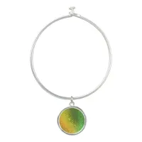 Shades of Yellow and Green Bangle Bracelet Charm