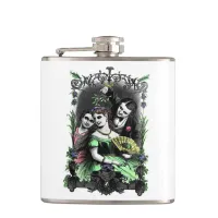 Under the Mistletoe Vintage Holiday Flask