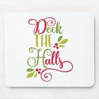 Fun Typography Christmas Mouse Pad