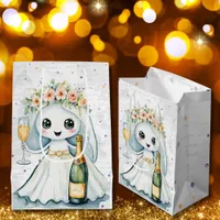 Whimsical Ghost Bride with Champagne Gift Bag