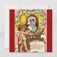 Cupid Vintage Valentine’s Day Invitation