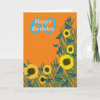 Happy 60th Birthday Butterfly Greeting Card