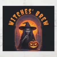 Halloween Party Theme — Witches' Brew Beer Bottle Label