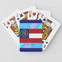 Georgia State Flag Poker Cards