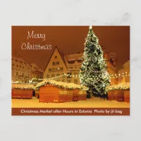 Merry Christmas from Estonia Postcard