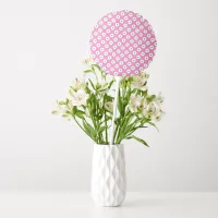 Blue on Pink Polka-Dotted Balloon