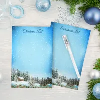 Winter Forest Landscape Christmas Holiday Post-it Notes