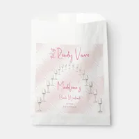 Last Rendez Veuve Bachelorette Weekend Itinerary Favor Bag