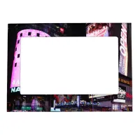 Times Square in New York City (pink) Magnetic Frame