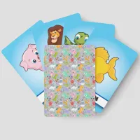 Cute Dinosaur Pattern on Grey | Matching Game Cards