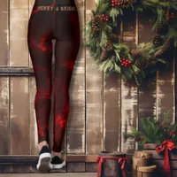 Merry & Bright Festive Red Leggings