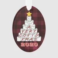 A Very COVID Xmas Funny 2020 Toilet Paper Tree Ornament