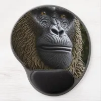 Bigfoot Face Closeup | Gorilla, Skunk Ape Gel Mouse Pad