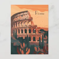 Travel to Rome Postcard