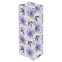 Abstract Flowers Botanical Floral Wine Gift Bag