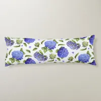 Blue Hydrangeas Body Pillow