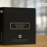 Corporate Record Book Binder | Black