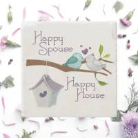 Happy Spouse Happy House Cartoon Love Birds