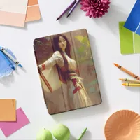 Chinese Wuxia Fighter Warrior Woman Fantasy Art iPad Air Cover