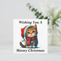 Meowy Christmas Card