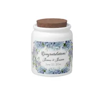 Forget-Me-Not Flowers Watercolor Elegant  Candy Jar