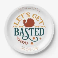 Let's Get Basted! Custom Thanksgiving Paper Plates