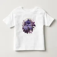 Halloween Purple Gothic Roses  Toddler T-shirt