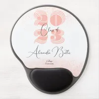 Peachy Grad Custom Name Class of 2023 Graduation Gel Mouse Pad