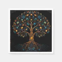 Stained Glass Mosaic Tree Napkins