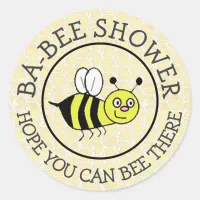 Baby Shower Bumble Bee Sticker