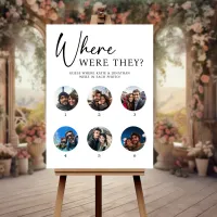 Where Were They Wedding Engagement Party Game Foam Board