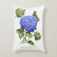 Blue Hydrangeas Decorative Pillow