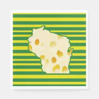 Swiss Cheese Head Wisconsin Party Napkins