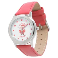 Ho Ho Ho Santa Girls Name Red Kids Watch